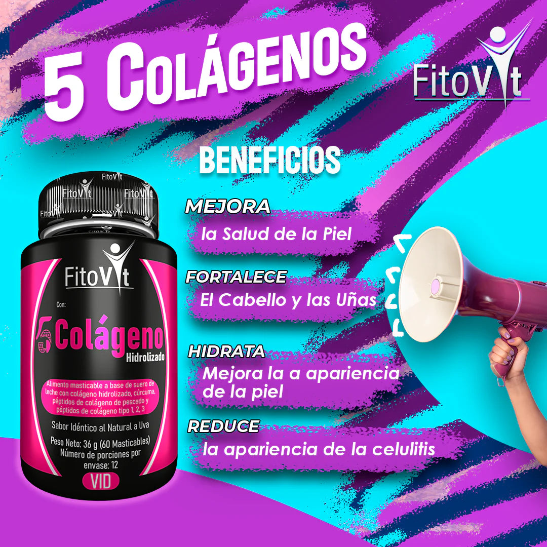 🌟💊 5 COLÁGENOS FITOVIT X 60 CÁPSULAS 💊🌟