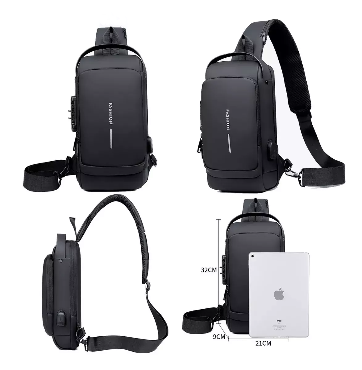 🎒 Bolso Antirrobo Impermedable 37cm 🎒