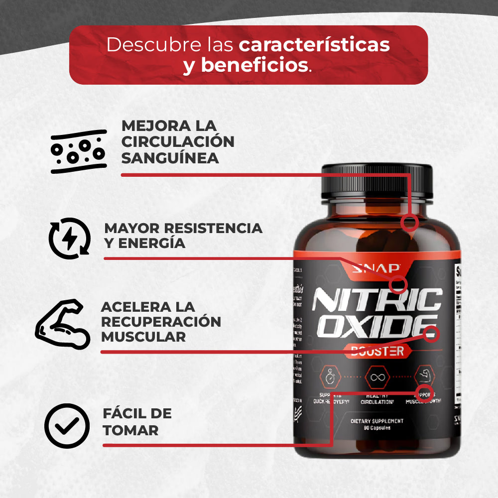 🏋️‍♂️ Nitric Oxide Booster – Potencia tu rendimiento