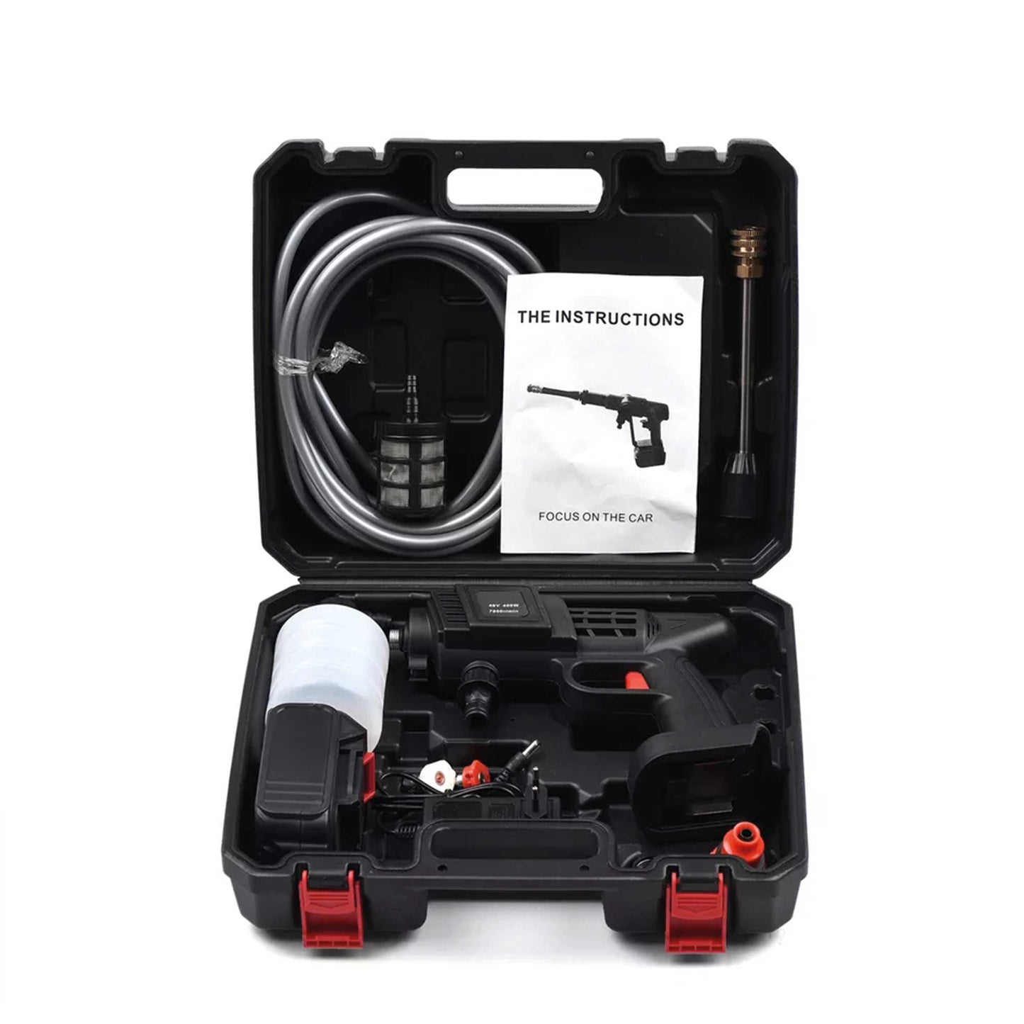 🚿⚡ Hidrolavadora inalámbrica portátil 48V con 2 baterías recargables ⚡🚿