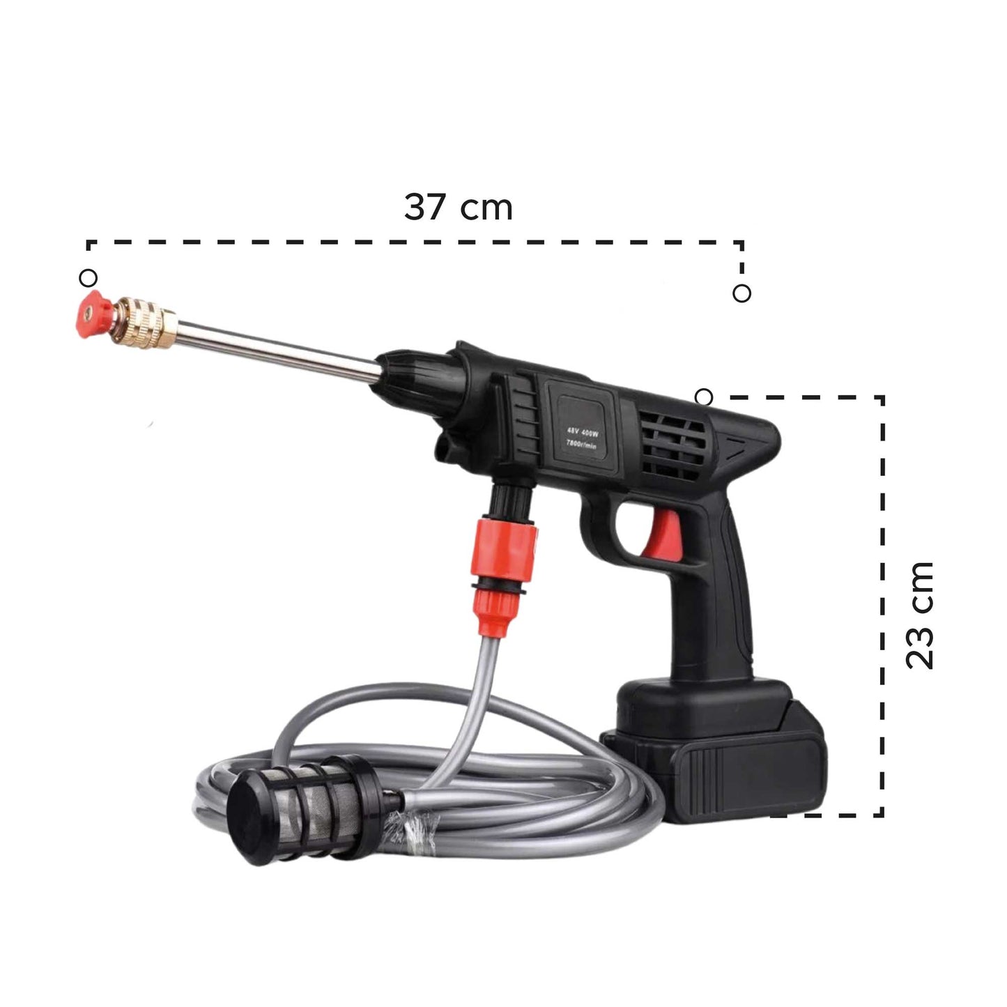 🚿⚡ Hidrolavadora inalámbrica portátil 48V con 2 baterías recargables ⚡🚿