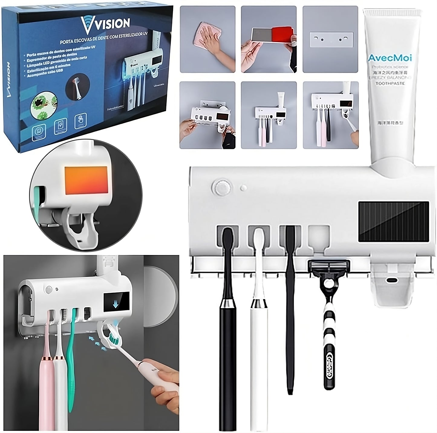 ⭐Soporte Esterilizador De Cepillos⭐